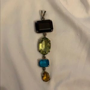 Multi Colored Necklace Charm